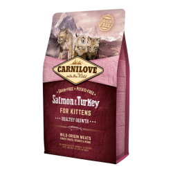 Carnilove chatons croquettes saumon et dinde 2kg