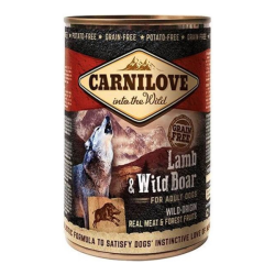 Carnilove chiens adultes pâtée agneau et sanglier 400gr