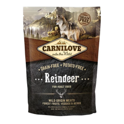 Carnilove chiens adultes croquettes renne 1,5kg