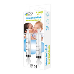Vog Protect mouches bébés seringue lavage nasal 2 x 10ml