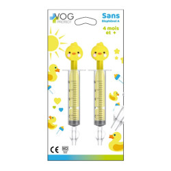 Vog Protect mouches bébés seringue lavage nasal canard 2 x 10ml