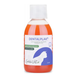 GreenVet Dentalplak arôme poisson hygiène bucco-dentaire chat 250ml