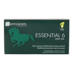 Dermoscent Essential 6 Spot-on cheval 4 flacons de 30ml