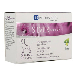 Dermoscent Silver Spot-On chien et chat 20-40kg 4 pipettes de 2,4ml