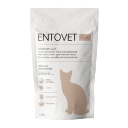 Entovet croquettes pour chat stérilisé 1,5kg