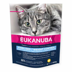 Eukanuba Sterilised Weight Control croquettes chat adulte 400gr