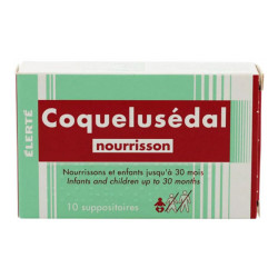 Élerté coquelusédal nourrissons 10 suppositoires