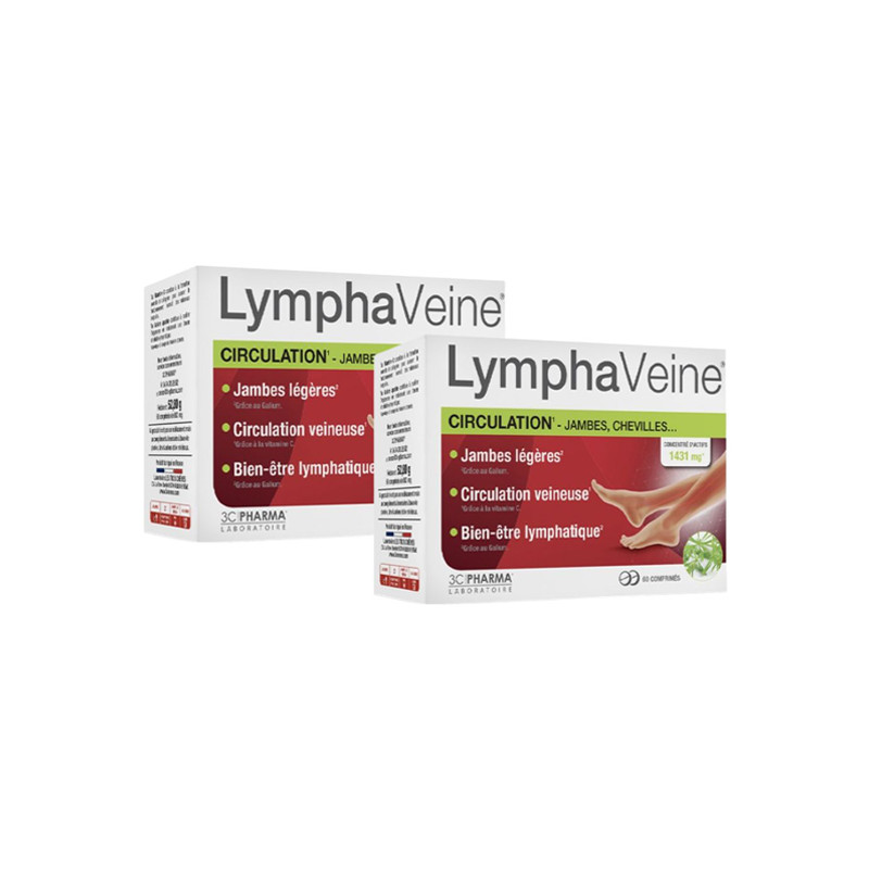 3C Pharma Lymphaveine Circulation lot de 2x60 comprimés