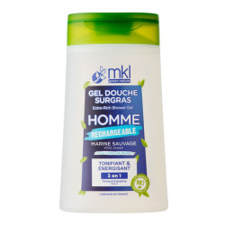 MKL Green Nature gel douche surgras Homme bio rechargeable 200ml
