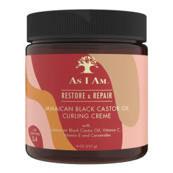 As I Am Restore & Repair crème curling à l'huile de ricin noir jamaïcain 227gr