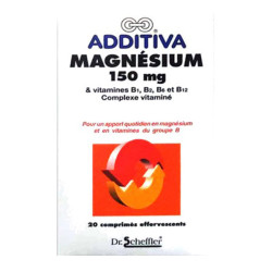 Dr Scheffler Additiva Magnésium 150mg 20 comprimés effervescents