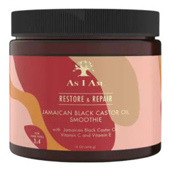 As I Am Restore & Repair crème curling à l'huile de ricin noir jamaïcain 454gr