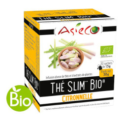 Asieco Thé Slim citronelle bio 20 sachets de 1.5gr