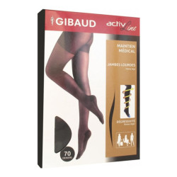Gibaud ActivLine collant de maintien jambes lourdes noir taille 2