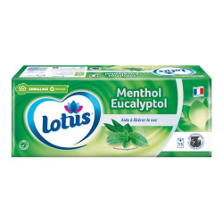 Lotus Menthol Eucalyptol 15 étuis de 9 mouchoirs
