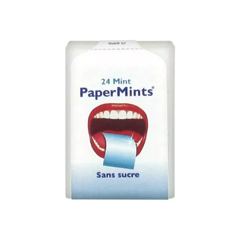 PaperMints 24 feuilles de menthe sans sucre