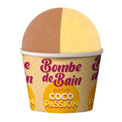 Les Petits Bains de Provence bombe de bain coco-passion 115gr