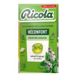 Ricola Réconfort menthe douce bonbons sans sucre 50gr