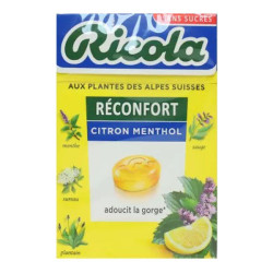 Ricola Réconfort citron menthol bonbons sans sucre 50gr