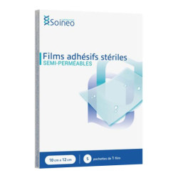 Soineo 5 films adhésifs stériles polyuréthane 10 x 12cm