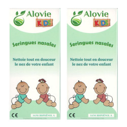 Alovie Kids lot de 2 seringues lavage nasale