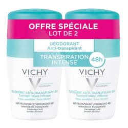 Vichy déodorant Anti ,transpirant 48h transpiration intense lot de 2x50ml