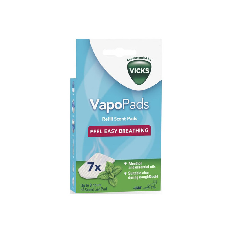Vicks VapoPads 7 recharges parfumées au menthol
