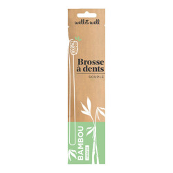 Well & Well brosse à dents souple bambou