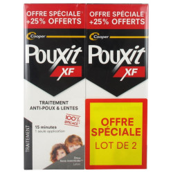 Pouxit XF Traitement Anti-Poux & Lentes Lot de 2 x 250 ml