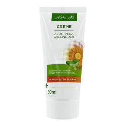 Well & Well crème brûlures Aloé Vera et Calendula 50ml