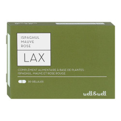 Well & Well LAX Ispaghul mauve rose 30 gélules