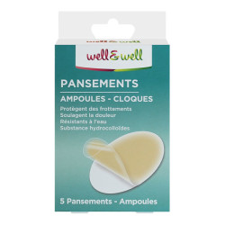 Well & Well pansements ampoules et cloques boîte de 5 pièces