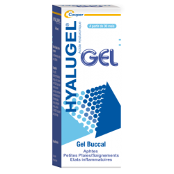 HYALUGEL Gel buccal - Plaies profondes - Lésions buccales - Aphtes - Acide Hyaluronique - Tube - 8 mL