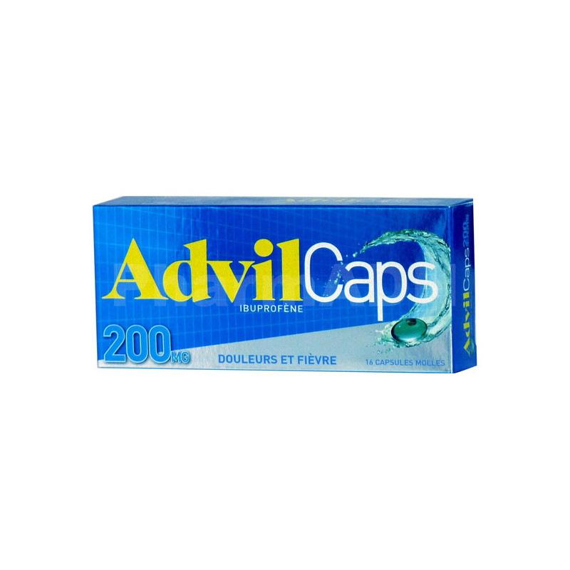 Advilcaps Ibuprofène 200mg 16 capsules molles