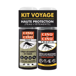 Cinq sur Cinq Kit voyage anti-moustiques Haute Protection Peau + Vêtements