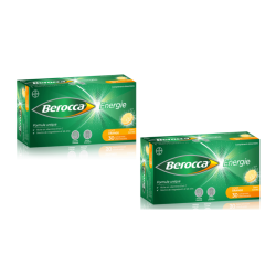 Berocca Energie 30 Comprimés Effervescents Orange Lot de 2