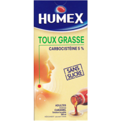 HUMEX 5% Expectorant Adulte solution buvable  sans sucre 250 ml