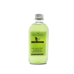 FREESENS Gel Douche Surgras Sans Savon ALOE VERA BIO Flacon de 100 ml