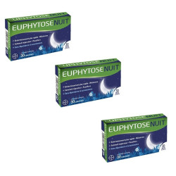 Euphytose Nuit - 30 Comprimés - Lot de 3 Boites
