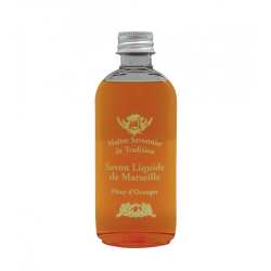 FREESENS Savon Naturel de Marseille à la Fleur d'ORANGER  Flacon 100 ml