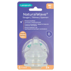 Lansinoh Natural Wave 2 Tétines Débit Moyen