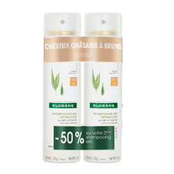 Klorane Shampoing sec teinté au lait d’Avoine 150ml Lot de 2