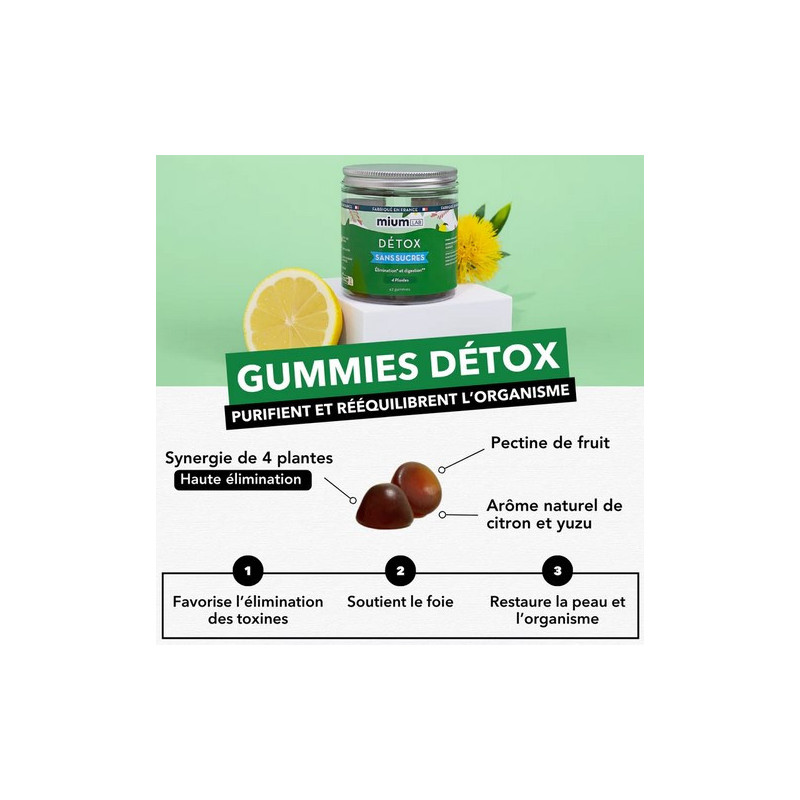 Mium Lab Détox 42 gummies...
