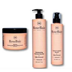 Rosebaie kit Cheveux Bouclés Avocat (shampoing, masque et crème sculptante)
