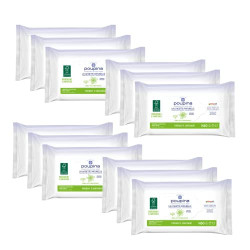 poupina lingettes naturelles x60 lot de 12
