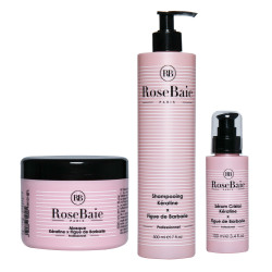 Rose Baie Kit kératine x Figue de Barbarie (shampoing, masque et sérum)