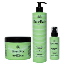 Rose Baie Kit Kératine x aloe Vera (shampoing, masque et sérum)