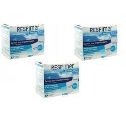 Respimer Netiflow 30 Sachets pour Irrigation Nasale - Lot de 3 dont 6 sachets offerts