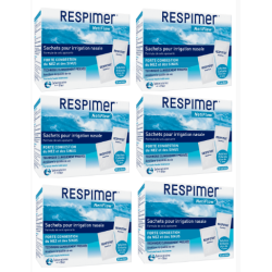 Respimer Netiflow 30 Sachets pour Irrigation Nasale - Lot de 6 dont 12 sachets offerts
