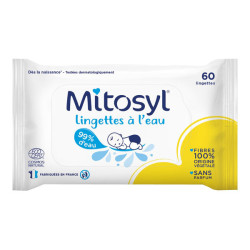 Mitosyl 60 lingettes à l'eau